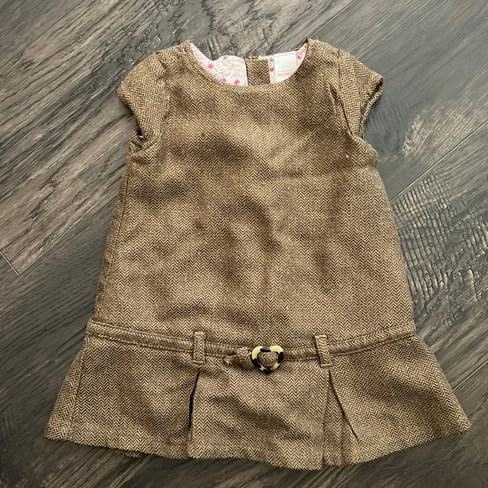 Old Navy 12-18 months brown sleeveless dress used